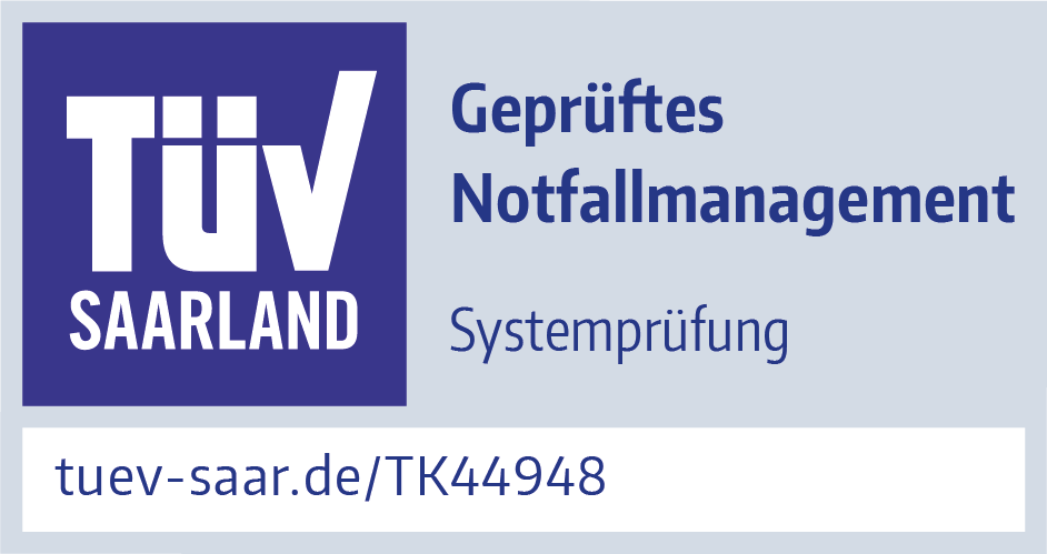 TK44948 Prüfzeichen DZ CompliancePartner TÜV geprueftes Notfallmanagement 2022 zw.png TK44948 Prüfzeichen DZ CompliancePartner TÜV geprueftes Notfallmanagement 2022 zw.png