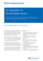 Flyer: DZ CompliancePartner GmbH