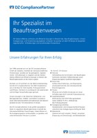 Flyer: DZ CompliancePartner GmbH