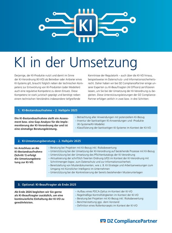 Flyer: KI-Compliance