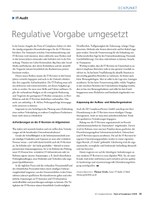 PoC 1/2019, Beitrag von Thomas Grebe - IT-Audit: Regulative Vorgabe umgesetzt