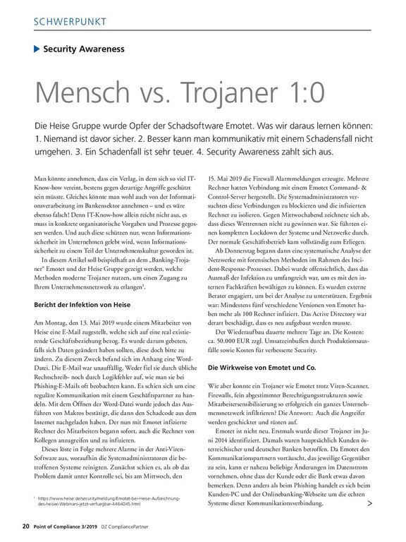 PoC 3 2019, Beitrag von Florian Brüderle: Mensch vs. Trojana