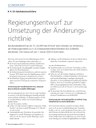 PoC 3/2019, Beitrag von Norbert Schäfer: Regierungsentwurf zur Umsetzung der Änderungsrichtlinie