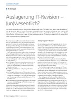 PoC 3 2019, Beitrag von Thomas Grebe: Auslagerung IT-Revision (un-)wesentlich?