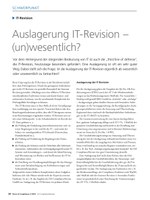 PoC 3 2019, Beitrag von Thomas Grebe: Auslagerung IT-Revision (un-)wesentlich?
