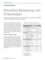 PoC 1 2020, Beitrag von Björn Scherer  und Benjamin Wellnitz: Monetäre Bewertung von IT-Restrisiken