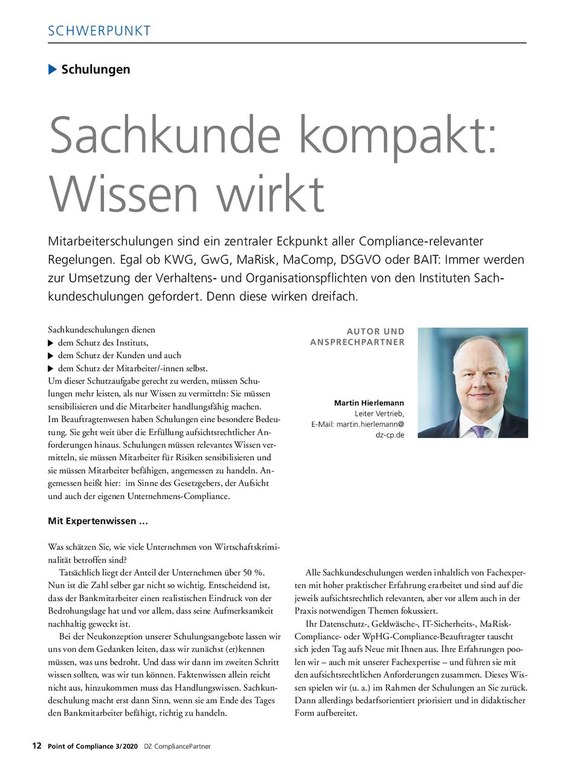 PoC 3 2020, Beitrag von Martin Hierlemann: Sachkunde kompakt - Wissen wirkt
