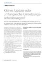 PoC 3 2020, Beitrag von Michael Maier: MaRisk - Kleines Update oder umfangreiche Umsetzungsanforderungen?