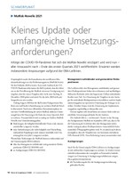 PoC 3 2020, Beitrag von Michael Maier: MaRisk - Kleines Update oder umfangreiche Umsetzungsanforderungen?