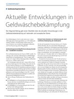 PoC 3 2020, Beitrag von Norbert Schäfer: Aktuelle Entwicklungen in der Geldwäschebekämpfung