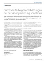 PoC 3 2020, Beitrag von Dennis Heinemeyer: Datenschutz-Folgenabschätzungen bei der Anonymisierung von Daten