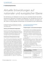 PoC 2 2021, Beitrag von Thomas Schröder: Aktuelle Entwicklungen auf  nationaler und europäischer Ebene in der Geldwäscheprävention
