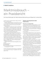 PoC 2 2021, Beitrag von Marc Linnebach: Marktmissbrauch –  ein Praxisbericht
