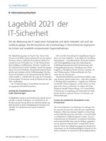PoC 3 2021, Beitrag von Michael Switalla: Lagebild der IT-Sicherheit