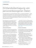 PoC 2 2022, Beitrag von Derya Isikli und Benjamin Wellnitz: Drittlandsübertragung von personenbezogenen Daten