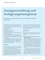 PoC 1 2023, Beitrag von Silke Lenhart und Jörg Scharditzky: Anzeigenverordnung und Auslagerungsmanagement