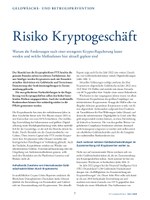 PoC 1 2023, Beitrag von Christina Fiedler und Justus Aron Tychek: Risiko Kryptogeschäft