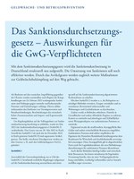 PoC 1 2023, Beitrag von Thomas Schröder: Das Sanktionsdurchsetzungsgesetz – Auswirkungen für die GwG-Verpflichteten