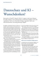PoC 2 2023, Beitrag von Derya Isikli: Datenschutz und KI – Wunschdenken?