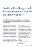 PoC 2 2023, Beitrag von Thomas Schröder: Strafbare Handlungen und Betrugsprävention – was für die Praxis wichtig ist