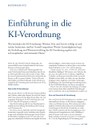 PoC 1 2024, Beitrag von Derya Isikli: Einführung in die KI-Verordnung