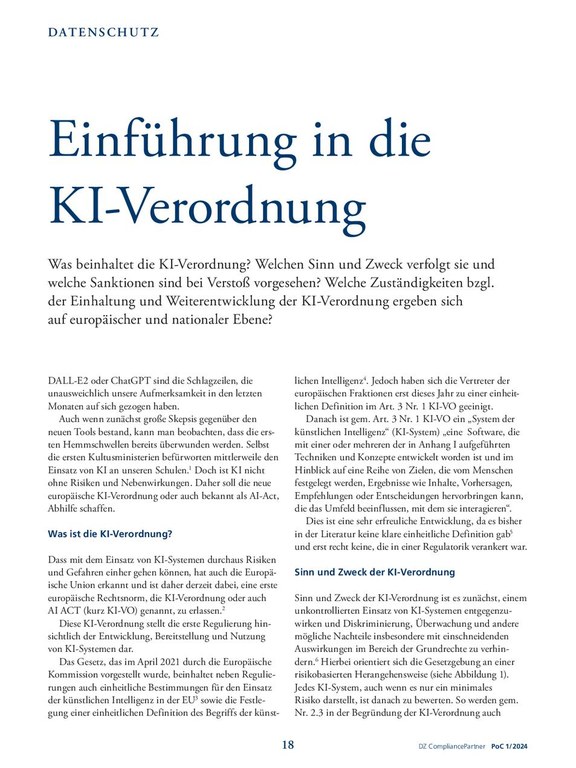 PoC 1 2024, Beitrag von Derya Isikli: Einführung in die KI-Verordnung