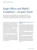 PoC 1 2024, Beitrag von Marina Waidelich: Single Officer und WpHG-Compliance - ein gutes Team?
