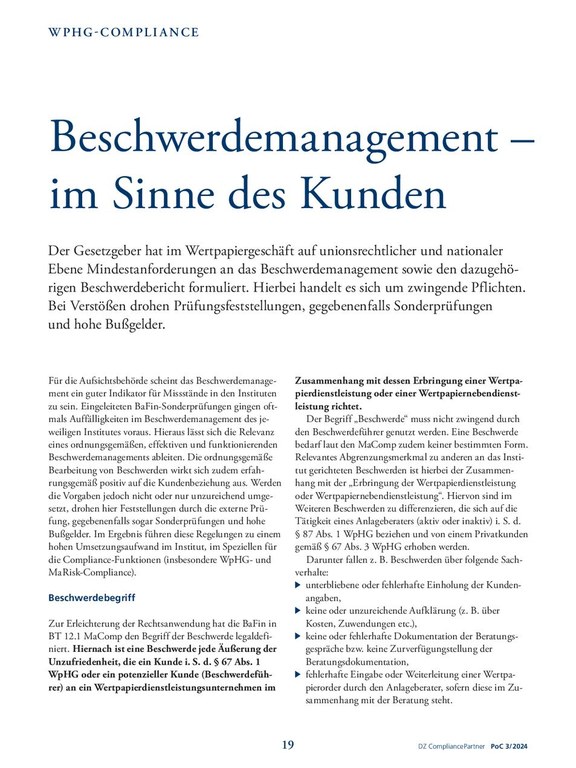 PoC 3 2024, Beitrag von Felix Fröhlich und Giannis Petras: Beschwerdemanagement – im Sinne des Kunden