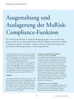 PoC 3 2024, Beitrag von Jörg Scharditzky: Ausgestaltung und Auslagerung der MaRisk- Compliance-Funktion