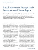 PoC 1 2025, Beitrag von Felix Fröhlich und Giannis Petras: Retail Investment Package stärkt Interessen von Privatanlegern