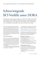 PoC 2 2025, Beitrag von Frank Lutter und Benjamin Wellnitz: Schwerwiegende IKT-Vorfälle unter DORA