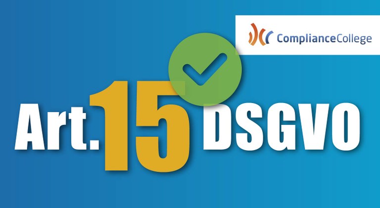 Auskunftsersuchen nach Art. 15 DSGVO